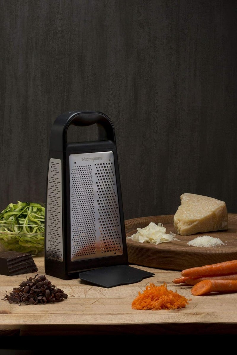 Microplane Elite Five Blade Box Grater with Measuring Cup - Image 3